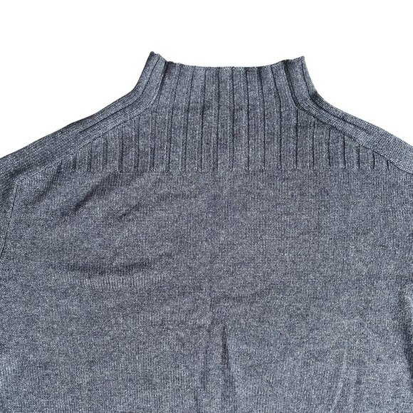 C The Collection Silk Cashmere Sweater Gray Quiet Luxury Minimalist Old Money-M - Picture 10 of 13